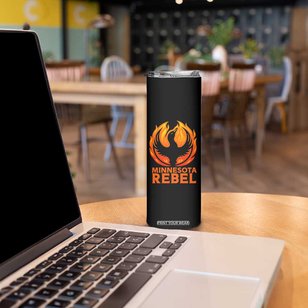 Minnesota Rebel Loon Skinny Tumbler Rising From Fire Political Resistance TS02 Print Your Wear