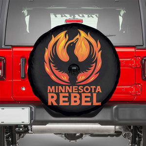 Minnesota Rebel Loon Spare Tire Cover Rising From Fire Political Resistance TS02 Black Print Your Wear