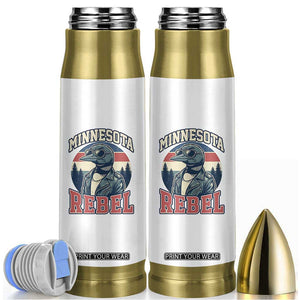 Minnesota Rebel Grumpy Loon Bullet Tumbler Retro Vintage Politcal Resistance TS02 White Print Your Wear