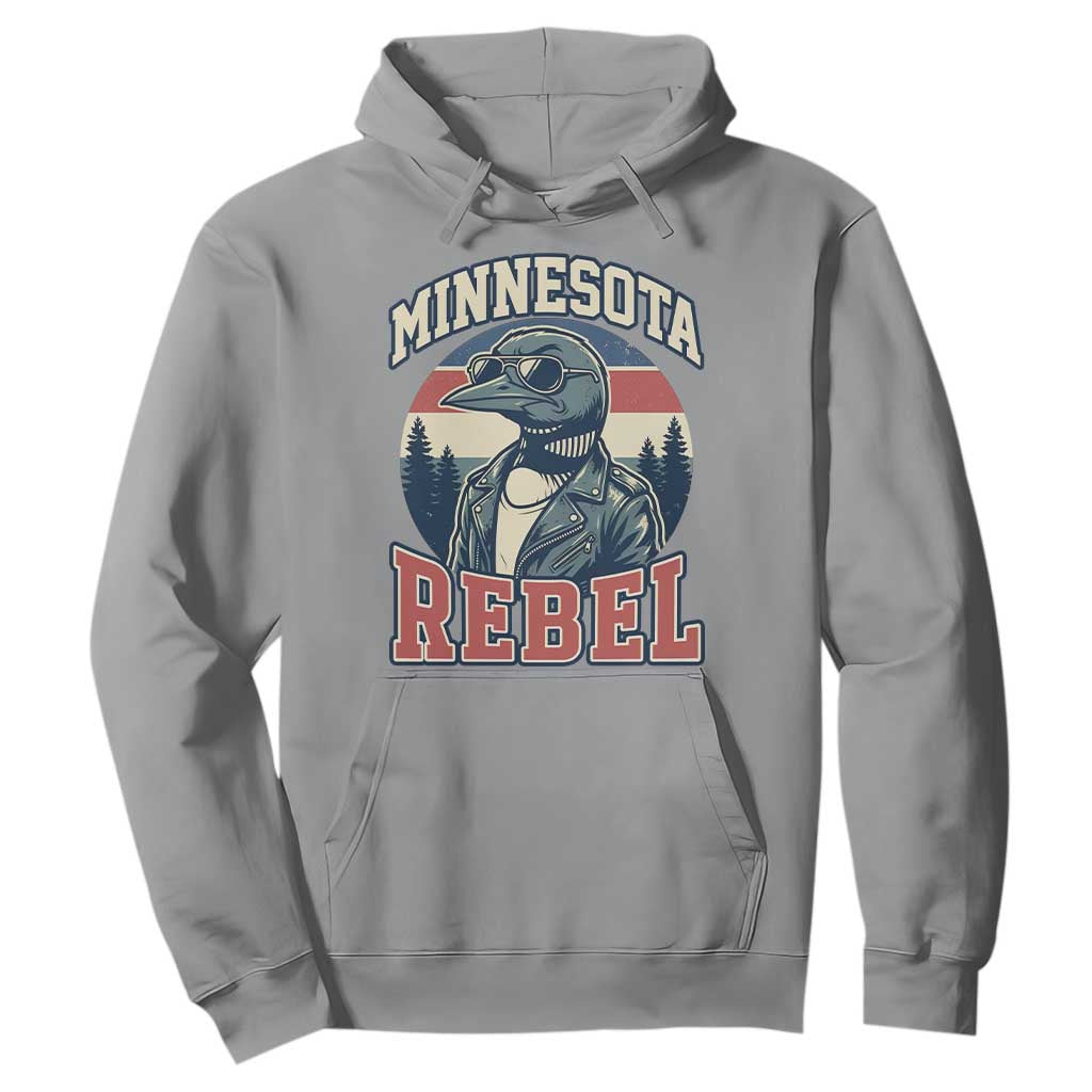 Minnesota Rebel Grumpy Loon Hoodie Retro Vintage Politcal Resistance TS02 Sport Gray Print Your Wear