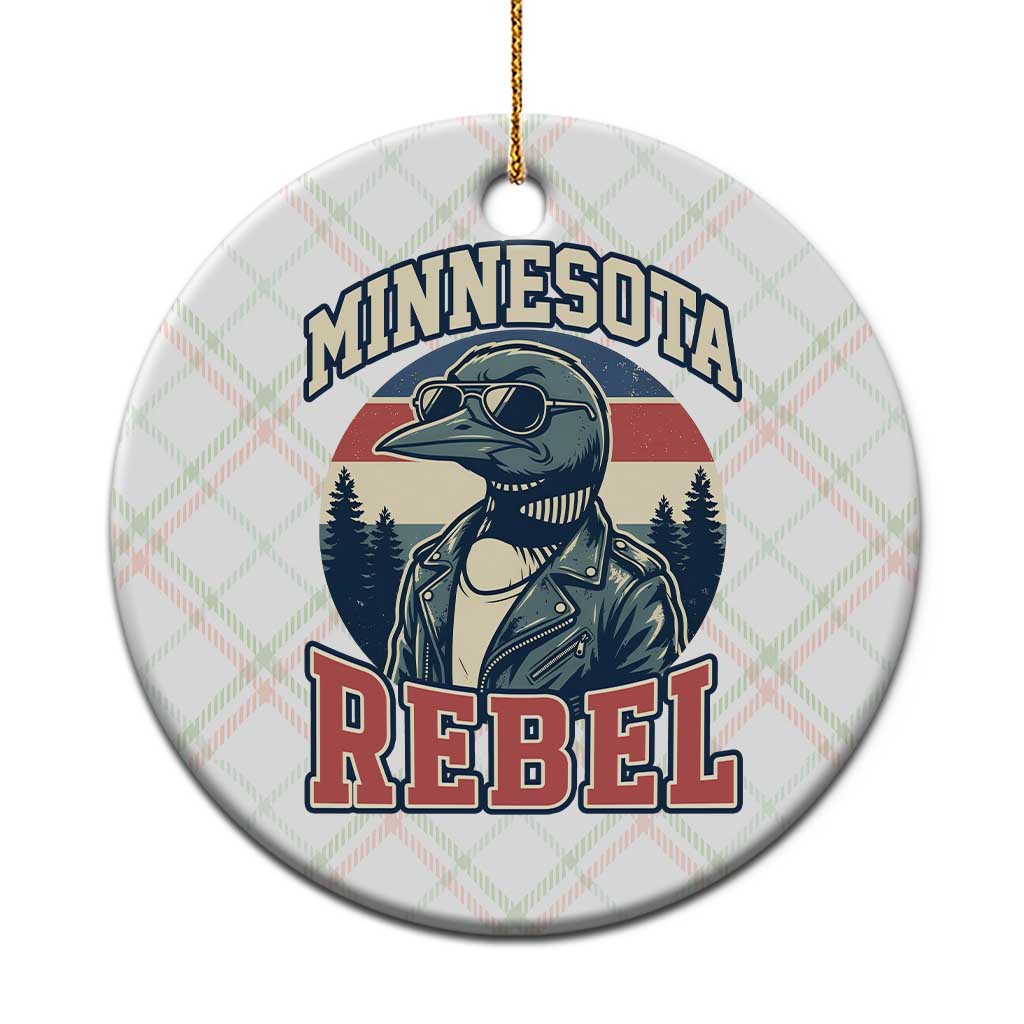 Minnesota Rebel Grumpy Loon Ceramic Ornament Retro Vintage Politcal Resistance TS02 1pc Christmas Plaid Print Your Wear