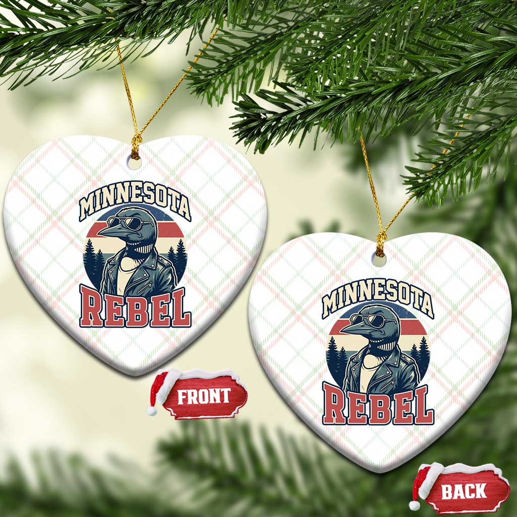 Minnesota Rebel Grumpy Loon Ceramic Ornament Retro Vintage Politcal Resistance TS02 Print Your Wear
