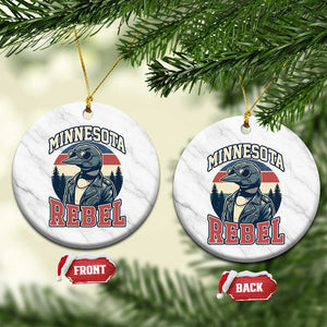 Minnesota Rebel Grumpy Loon Ceramic Ornament Retro Vintage Politcal Resistance TS02 1pc White Marble Print Your Wear