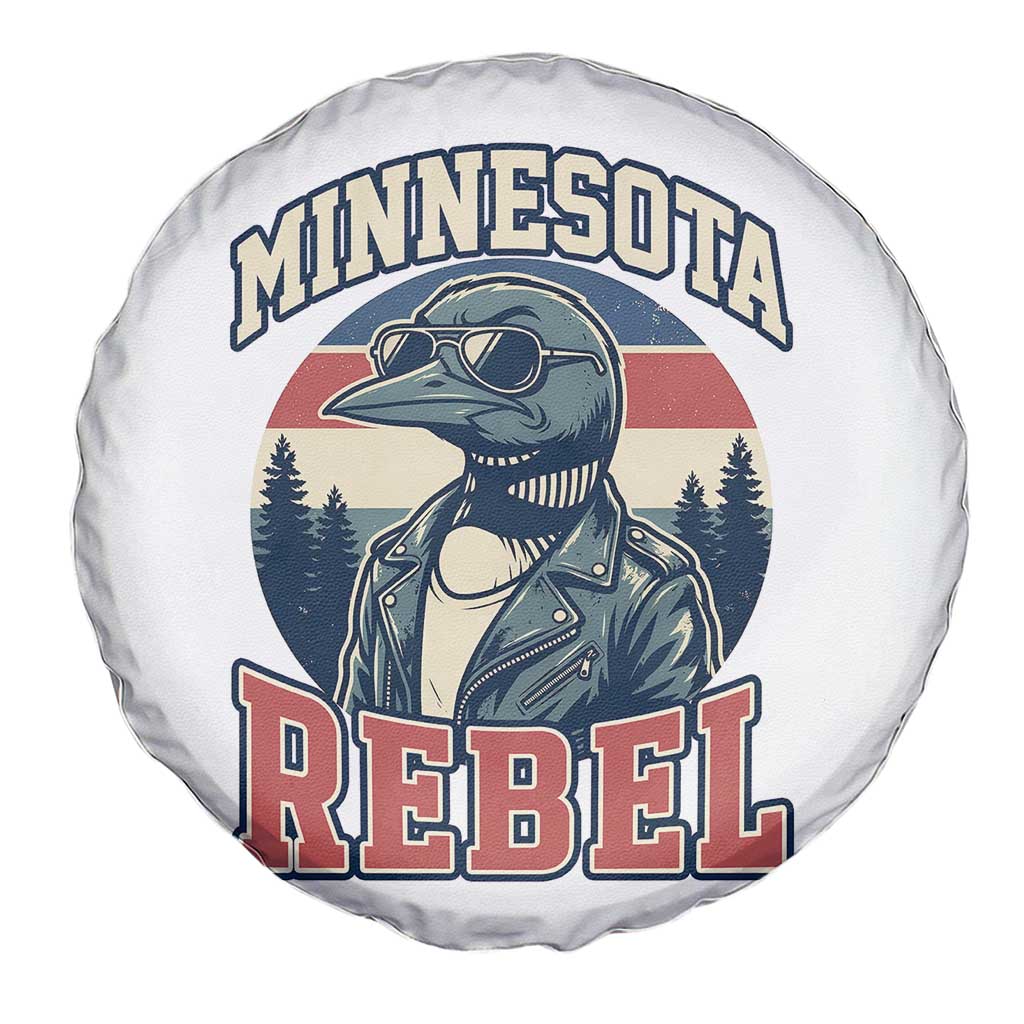 Minnesota Rebel Grumpy Loon Spare Tire Cover Retro Vintage Politcal Resistance TS02 Print Your Wear