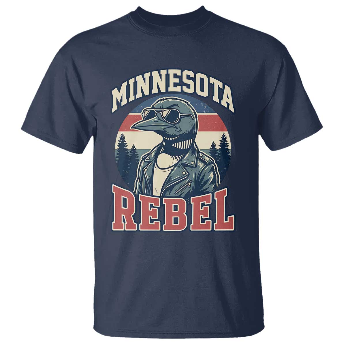 Minnesota Rebel Grumpy Loon T Shirt Retro Vintage Politcal Resistance TS02 Navy Print Your Wear