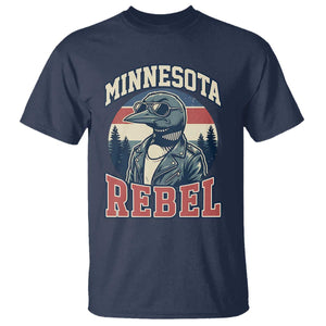 Minnesota Rebel Grumpy Loon T Shirt Retro Vintage Politcal Resistance TS02 Navy Print Your Wear