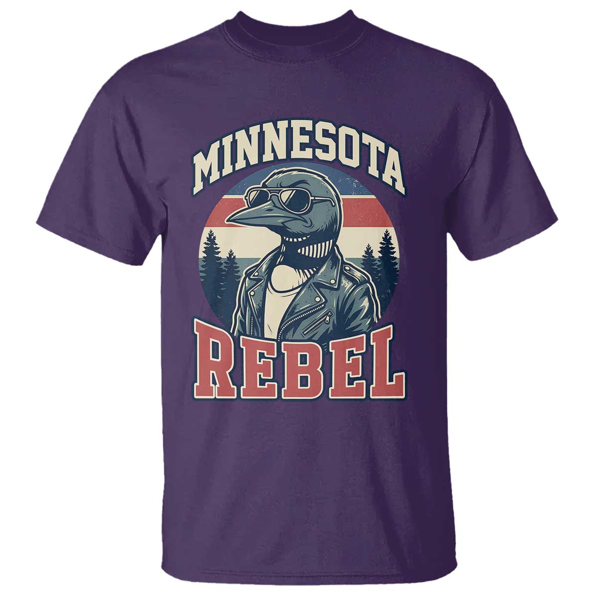 Minnesota Rebel Grumpy Loon T Shirt Retro Vintage Politcal Resistance TS02 Purple Print Your Wear