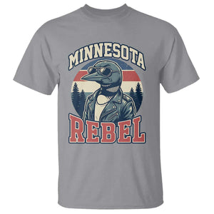 Minnesota Rebel Grumpy Loon T Shirt Retro Vintage Politcal Resistance TS02 Sport Gray Print Your Wear