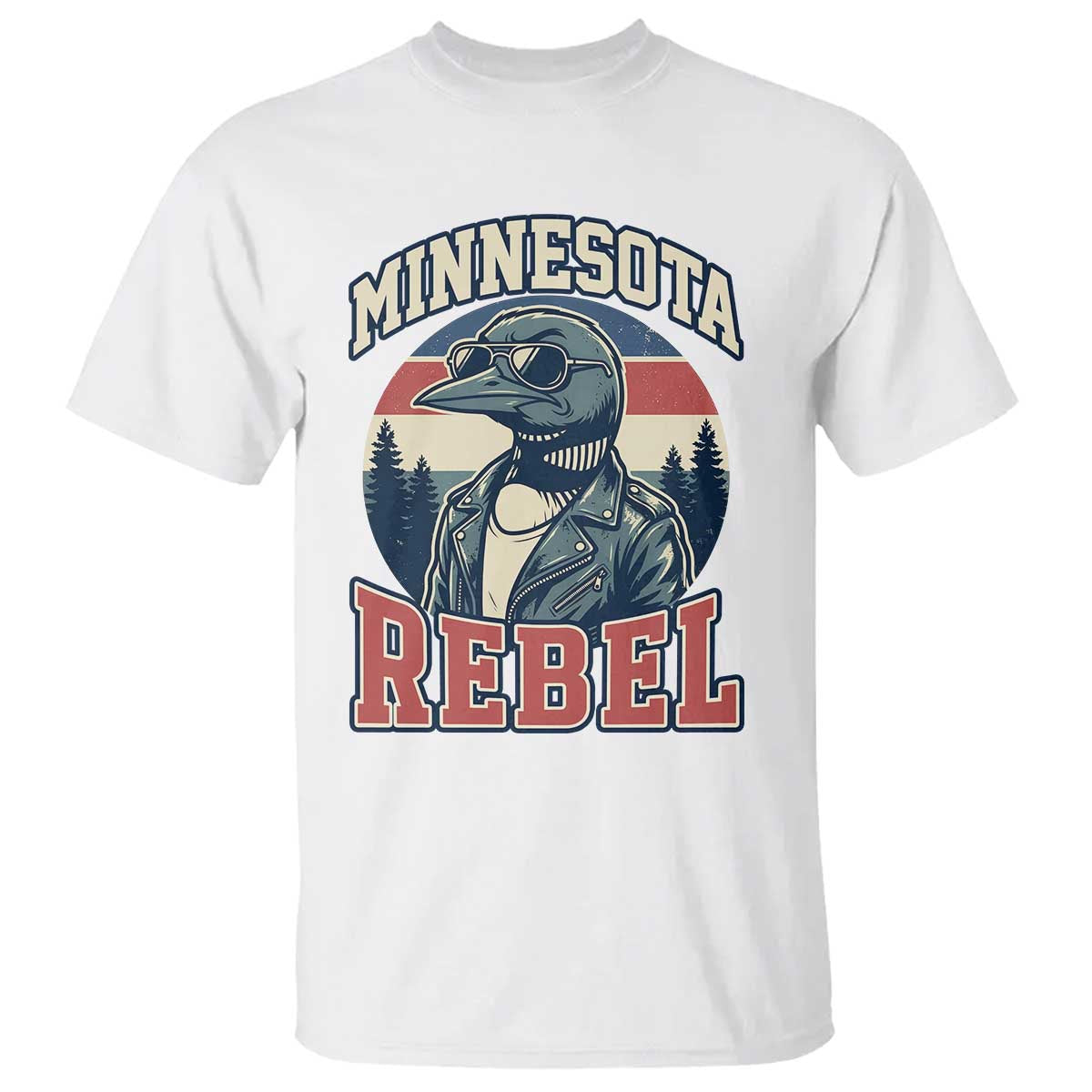 Minnesota Rebel Grumpy Loon T Shirt Retro Vintage Politcal Resistance TS02 White Print Your Wear