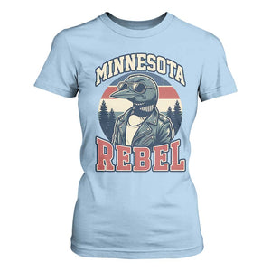 Minnesota Rebel Grumpy Loon T Shirt For Women Retro Vintage Politcal Resistance TS02 Light Blue Print Your Wear