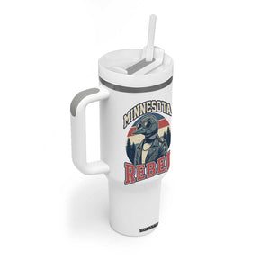 Minnesota Rebel Grumpy Loon Tumbler With Handle Retro Vintage Politcal Resistance TS02 Print Your Wear