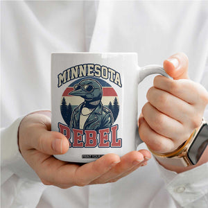 Minnesota Rebel Grumpy Loon Coffee Mug Retro Vintage Politcal Resistance TS02 Print Your Wear