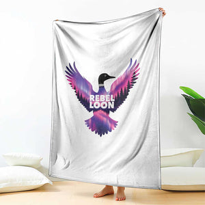 Rebel Loon Aurora Northern Lights Throw Blanket Minnesota Night Sky Politcal Resistance TS02 Print Your Wear