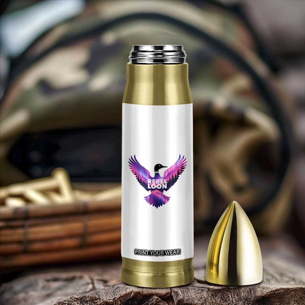 Rebel Loon Aurora Northern Lights Bullet Tumbler Minnesota Night Sky Politcal Resistance TS02 Print Your Wear