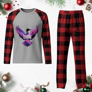 Rebel Loon Aurora Northern Lights Plaid Pajama Set Minnesota Night Sky Politcal Resistance TS02 Buffalo Plaid Print Your Wear