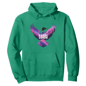 Rebel Loon Aurora Northern Lights Hoodie Minnesota Night Sky Politcal Resistance TS02 Irish Green Print Your Wear
