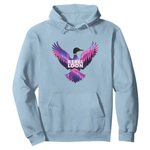 Rebel Loon Aurora Northern Lights Hoodie Minnesota Night Sky Politcal Resistance TS02 Light Blue Print Your Wear