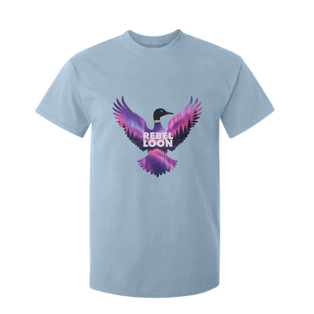 Rebel Loon Aurora Northern Lights T Shirt For Kid Minnesota Night Sky Politcal Resistance TS02 Light Blue Print Your Wear