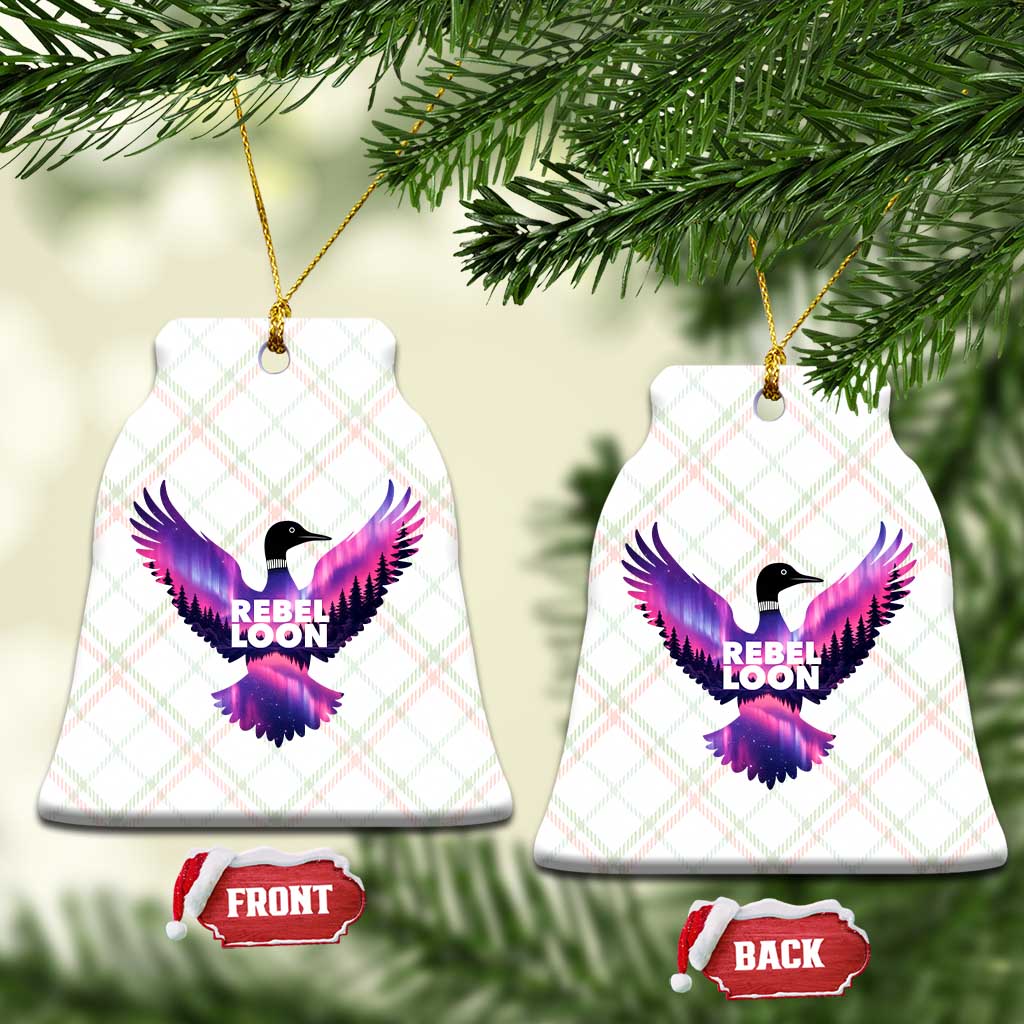 Rebel Loon Aurora Northern Lights Ceramic Ornament Minnesota Night Sky Politcal Resistance TS02 Print Your Wear