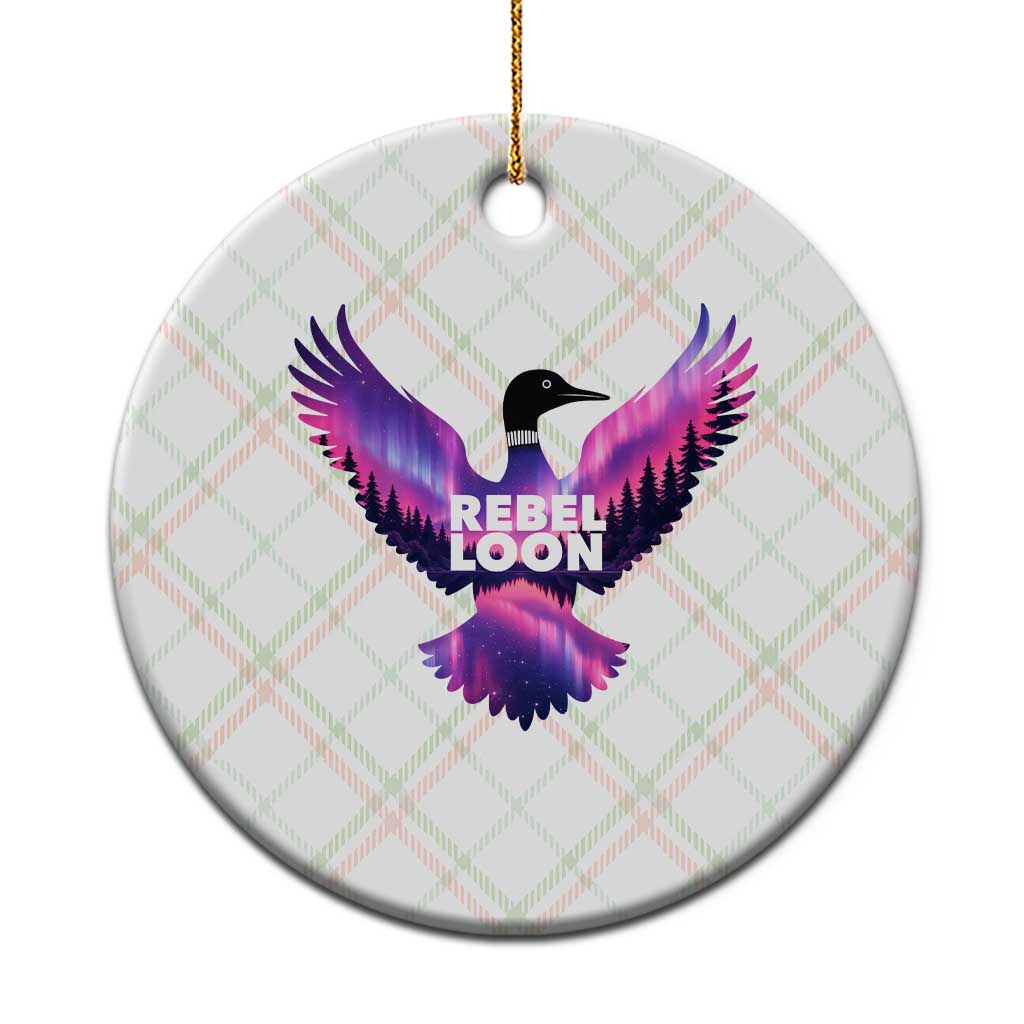 Rebel Loon Aurora Northern Lights Ceramic Ornament Minnesota Night Sky Politcal Resistance TS02 1pc Christmas Plaid Print Your Wear