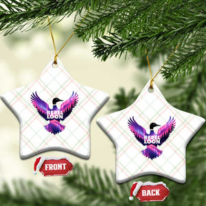 Rebel Loon Aurora Northern Lights Ceramic Ornament Minnesota Night Sky Politcal Resistance TS02 Print Your Wear
