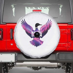 Rebel Loon Aurora Northern Lights Spare Tire Cover Minnesota Night Sky Politcal Resistance TS02 White Print Your Wear