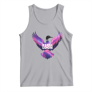 Rebel Loon Aurora Northern Lights Tank Top Minnesota Night Sky Politcal Resistance TS02 Athletic Heather Print Your Wear