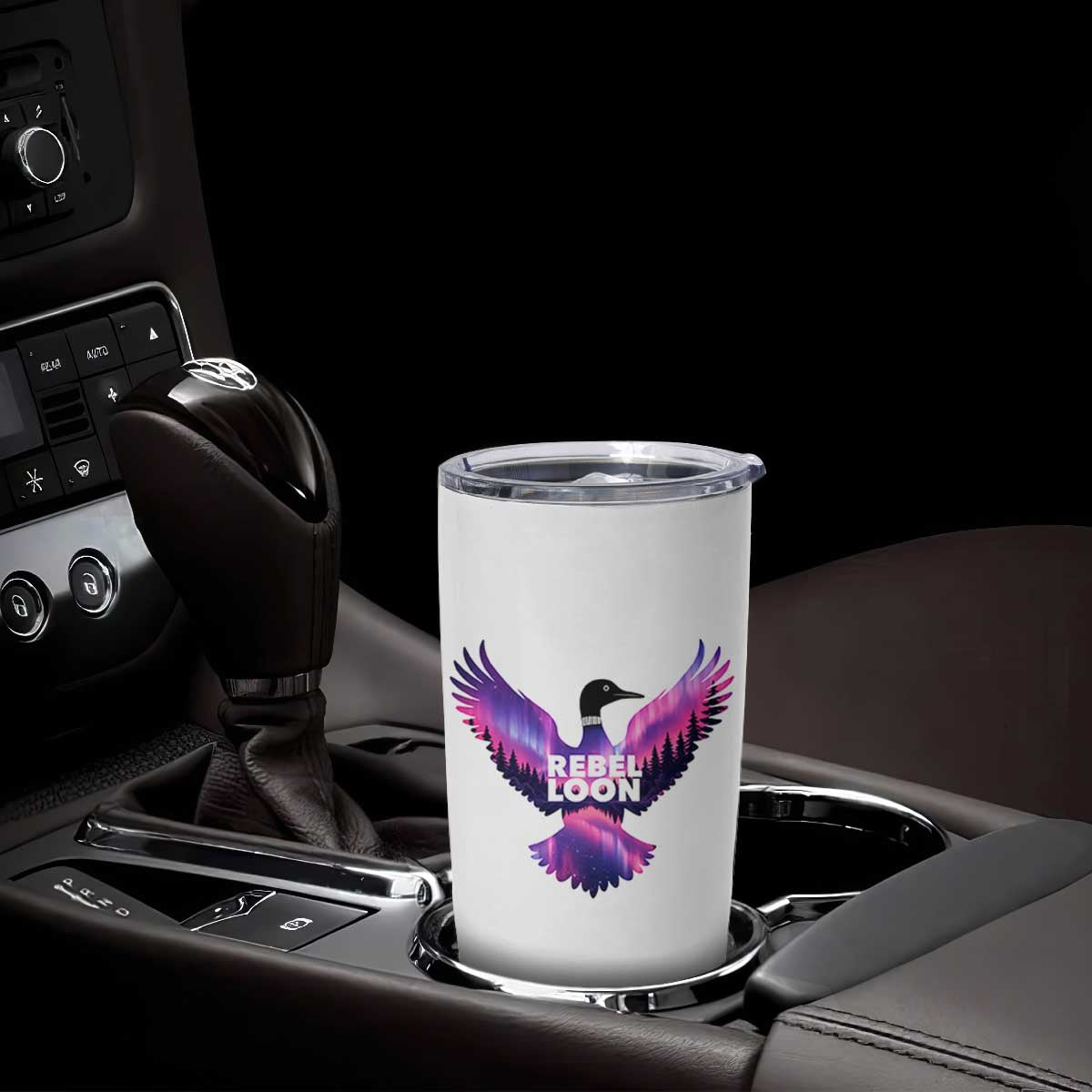 Rebel Loon Aurora Northern Lights Tumbler Cup Minnesota Night Sky Politcal Resistance TS02 Print Your Wear