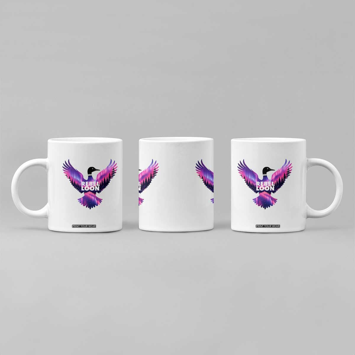 Rebel Loon Aurora Northern Lights Coffee Mug Minnesota Night Sky Politcal Resistance TS02 Print Your Wear