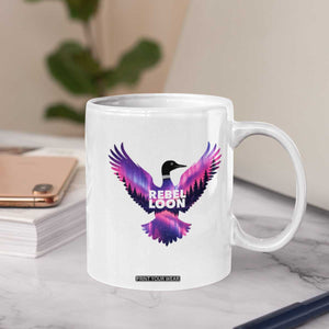 Rebel Loon Aurora Northern Lights Coffee Mug Minnesota Night Sky Politcal Resistance TS02 Print Your Wear