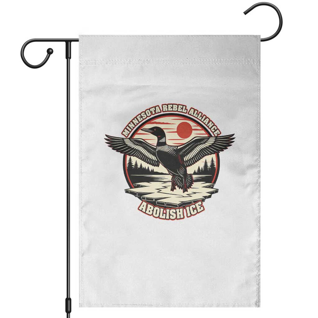 Minnesota Rebel Alliance Loon Garden Flag Abolish Ice Protest TS02 White Print Your Wear