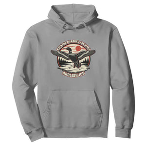 Minnesota Rebel Alliance Loon Hoodie Abolish Ice Protest TS02 Sport Gray Print Your Wear