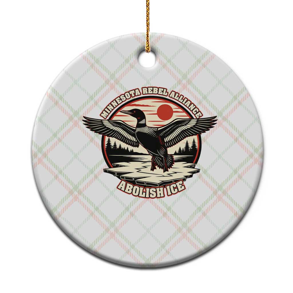 Minnesota Rebel Alliance Loon Ceramic Ornament Abolish Ice Protest TS02 1pc Christmas Plaid Print Your Wear