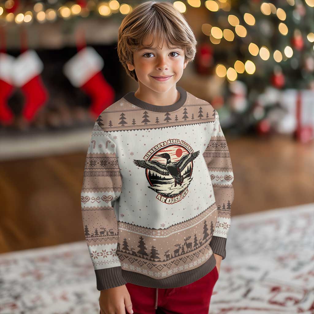 Minnesota Rebel Alliance Loon Ugly Christmas Sweater Abolish Ice Protest TS02 Mocha Mousse Print Your Wear