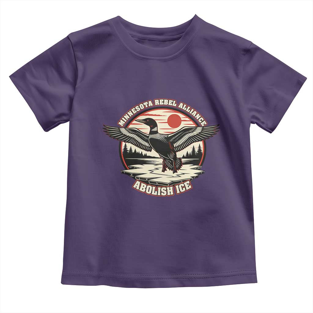 Minnesota Rebel Alliance Loon Toddler T Shirt Abolish Ice Protest TS02 Purple Print Your Wear