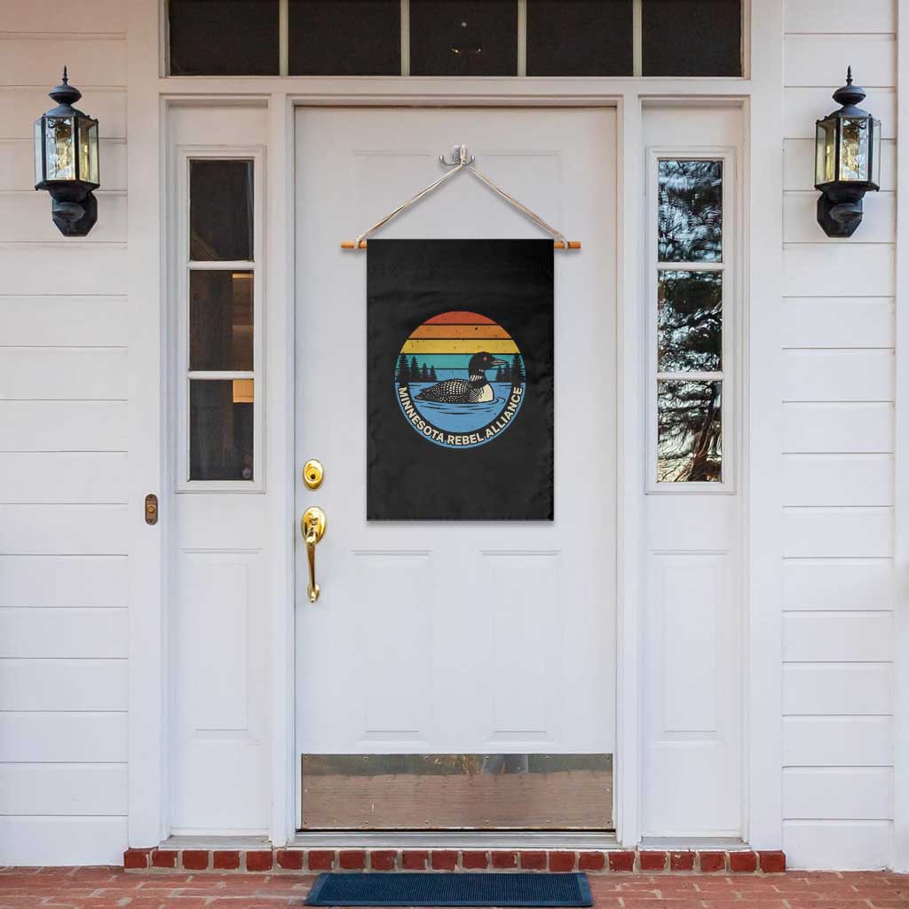 Minnesota Rebel Alliance Vintage Retro Sunset Loon Garden Flag TS02 Print Your Wear