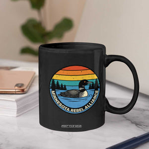 Minnesota Rebel Alliance Vintage Retro Sunset Loon Coffee Mug TS02 Print Your Wear