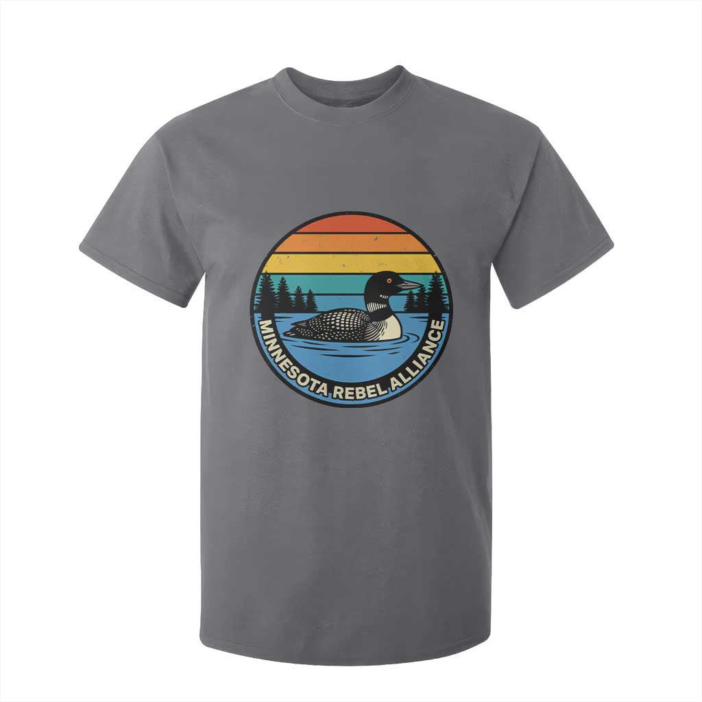 Minnesota Rebel Alliance Vintage Retro Sunset Loon T Shirt For Kid TS02 Charcoal Print Your Wear