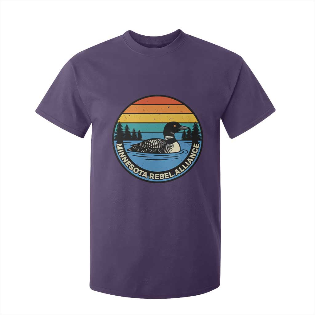 Minnesota Rebel Alliance Vintage Retro Sunset Loon T Shirt For Kid TS02 Purple Print Your Wear