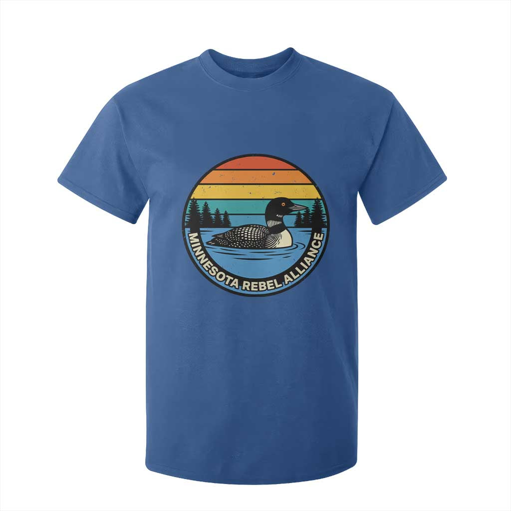 Minnesota Rebel Alliance Vintage Retro Sunset Loon T Shirt For Kid TS02 Royal Blue Print Your Wear