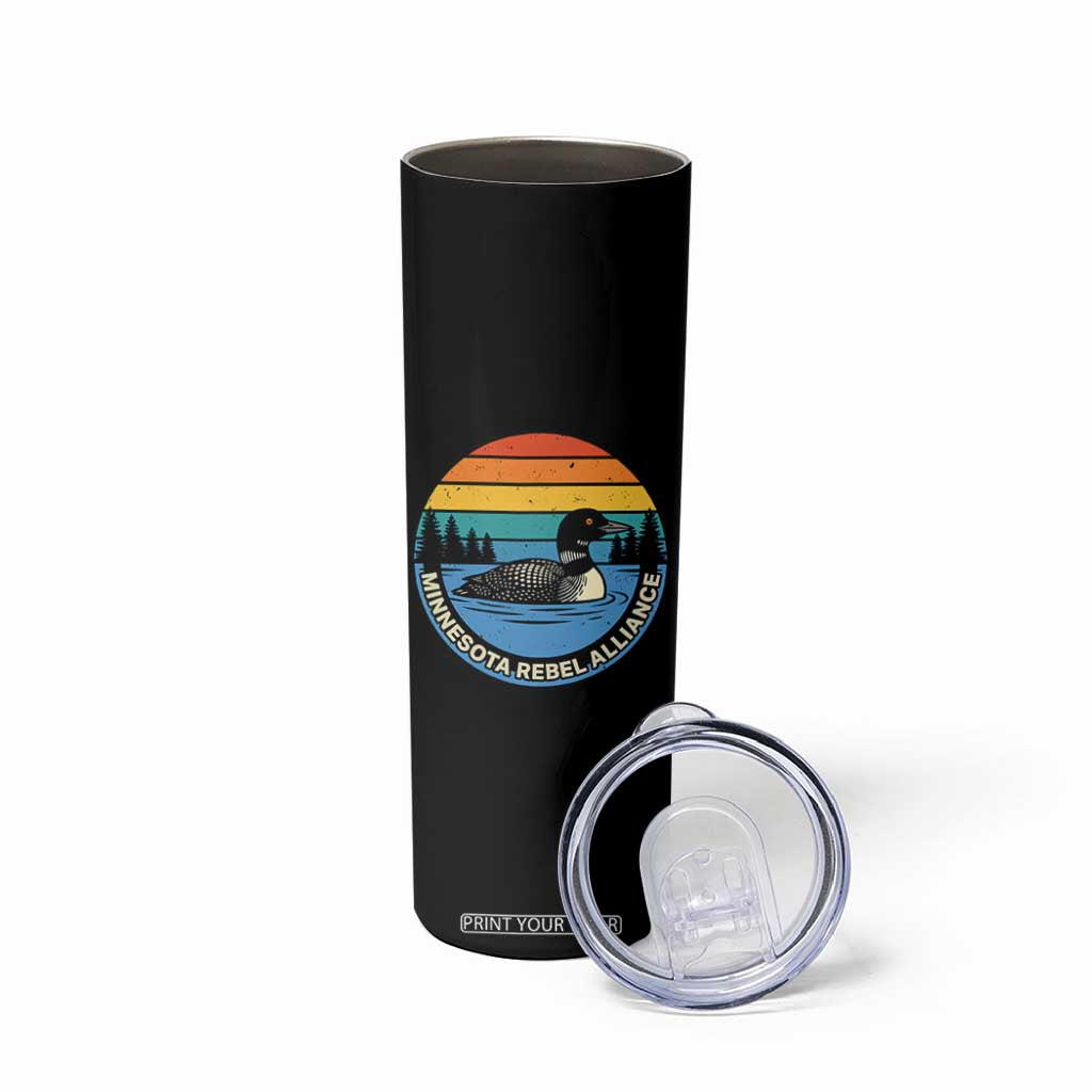 Minnesota Rebel Alliance Vintage Retro Sunset Loon Skinny Tumbler TS02 Print Your Wear