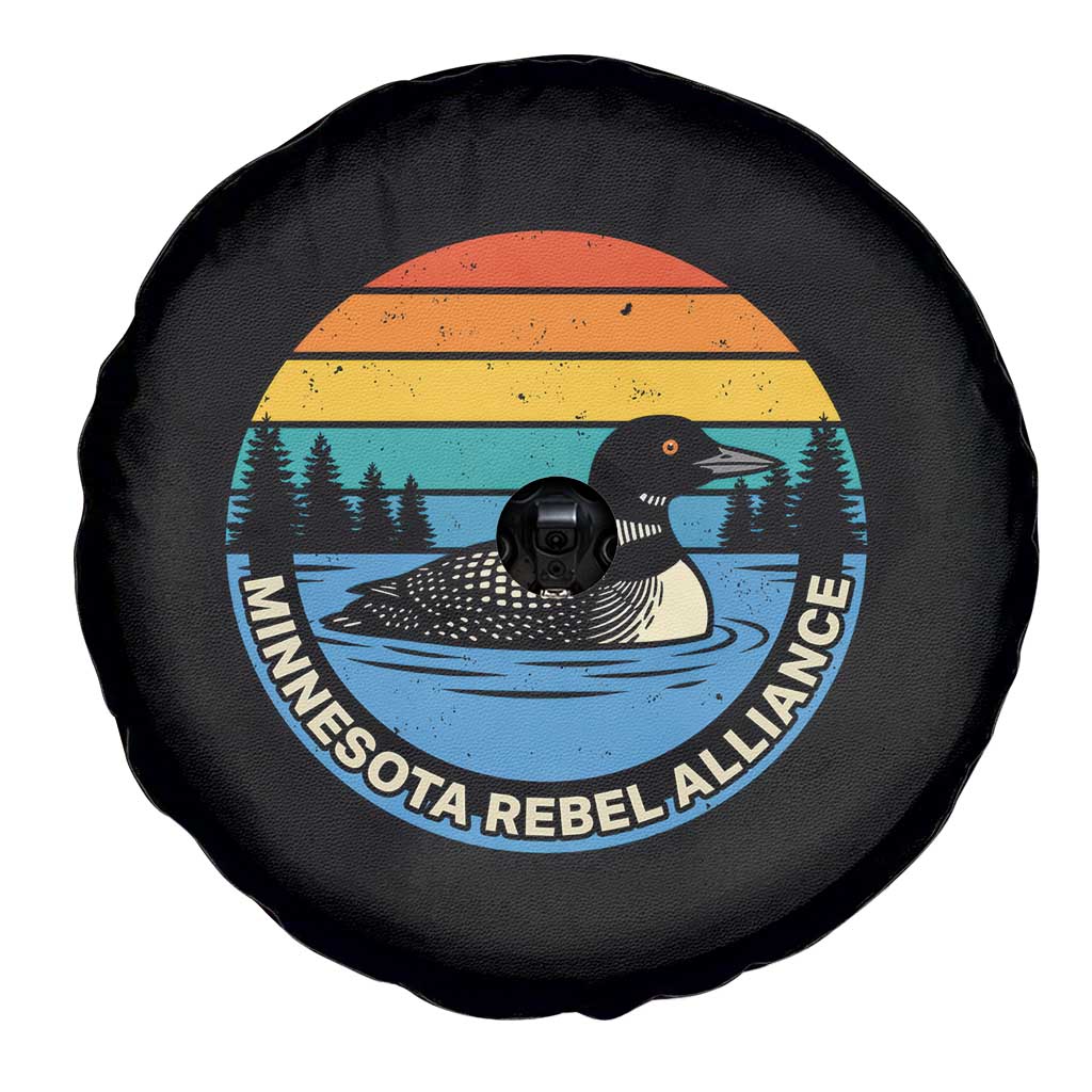 Minnesota Rebel Alliance Vintage Retro Sunset Loon Spare Tire Cover TS02 Print Your Wear