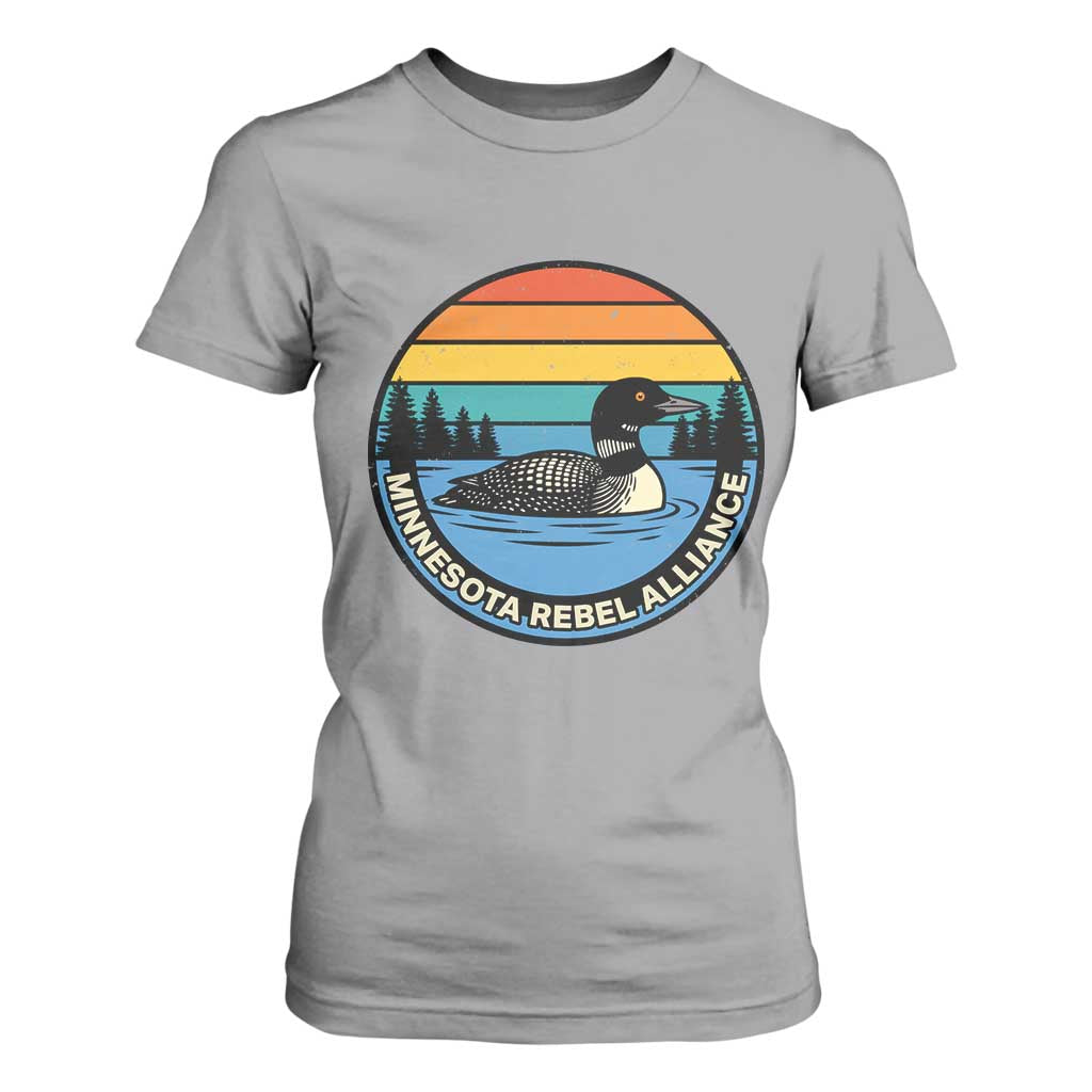Minnesota Rebel Alliance Vintage Retro Sunset Loon T Shirt For Women TS02 Sport Gray Print Your Wear