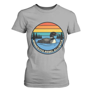 Minnesota Rebel Alliance Vintage Retro Sunset Loon T Shirt For Women TS02 Sport Gray Print Your Wear
