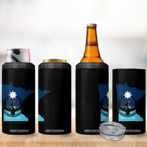 Minnesota Loon Rising 4 in 1 Can Cooler Tumbler Star Emblem MN State Flag Pride TS02 Print Your Wear