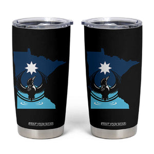 Minnesota Loon Rising Tumbler Cup Star Emblem MN State Flag Pride TS02 Black Print Your Wear
