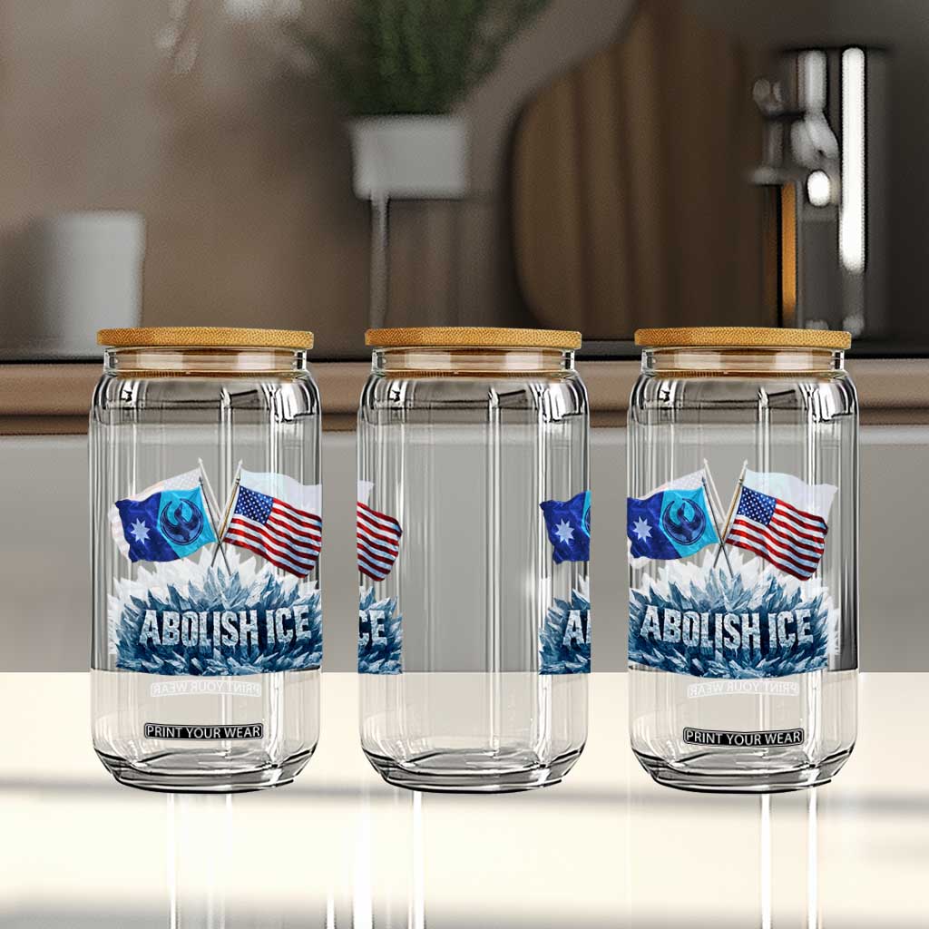Abolish Ice Minnesota American Flag Glass Can MN Rebel Loon Resistance Protest TS02 Print Your Wear