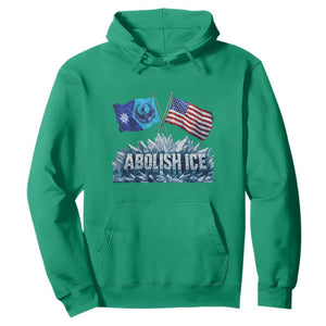 Abolish Ice Minnesota American Flag Hoodie MN Rebel Loon Resistance Protest TS02 Irish Green Print Your Wear