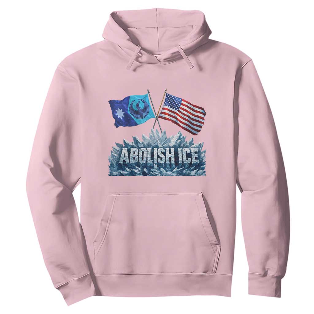 Abolish Ice Minnesota American Flag Hoodie MN Rebel Loon Resistance Protest TS02 Light Pink Print Your Wear