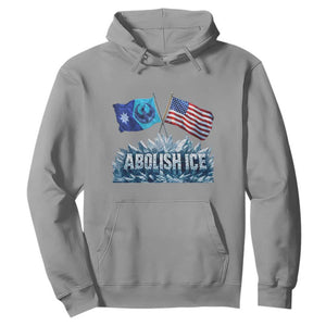 Abolish Ice Minnesota American Flag Hoodie MN Rebel Loon Resistance Protest TS02 Sport Gray Print Your Wear